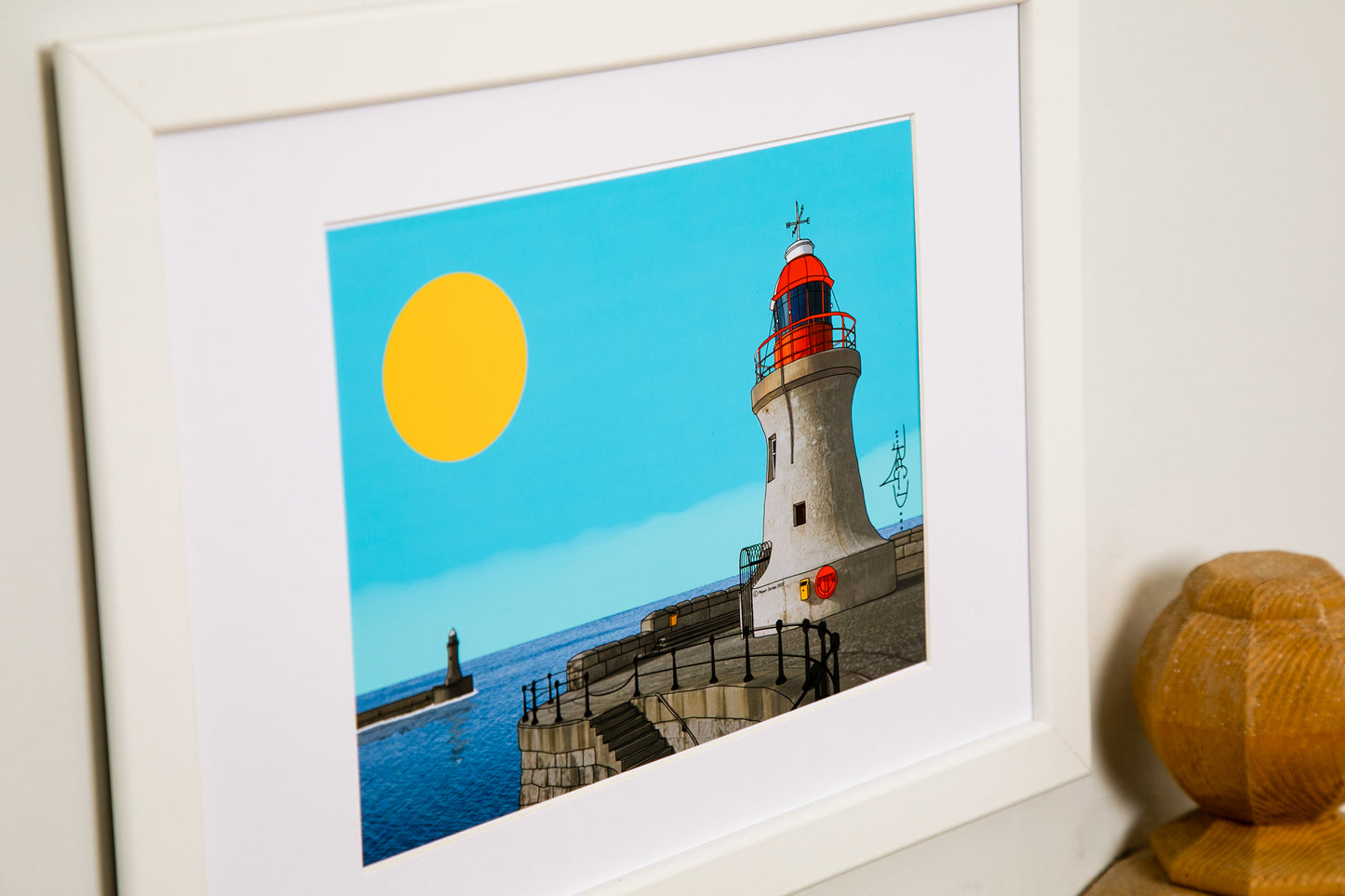 Coast "South Shields Pier by day", by artist RegD